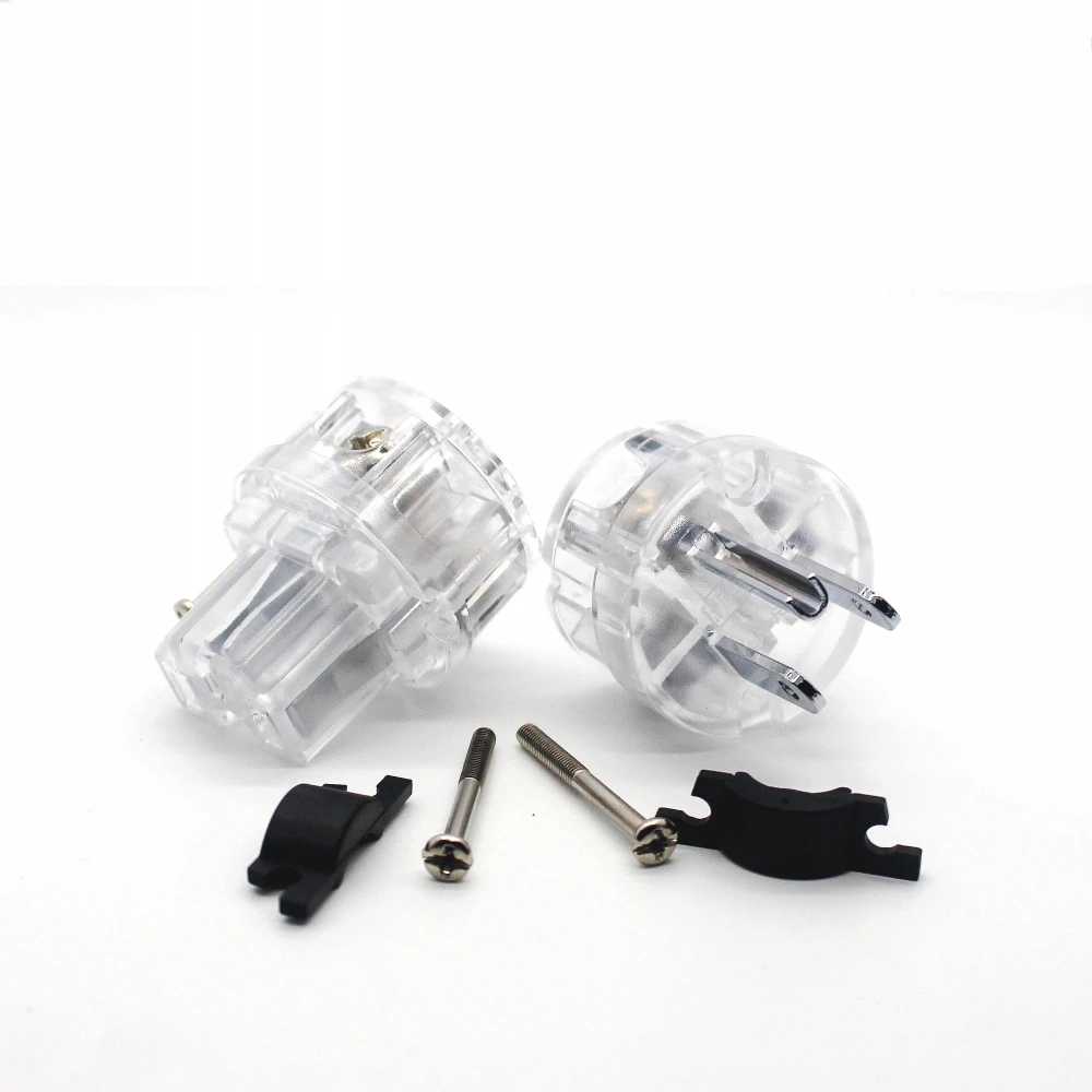 HiFi مجموعة واحدة ماتيهور النحاس الروديوم مطلي الولايات المتحدة التيار المتناوب قابس طاقة ذكر أنثى IEC موصل سالب