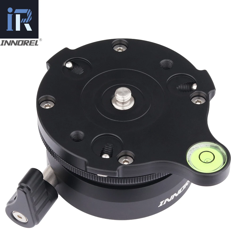 INNOREL LB-60 Tripod Head Leveling Base Level Horizontal Adjustment Platform to Tripod Professional Hemisphere aerial photograph