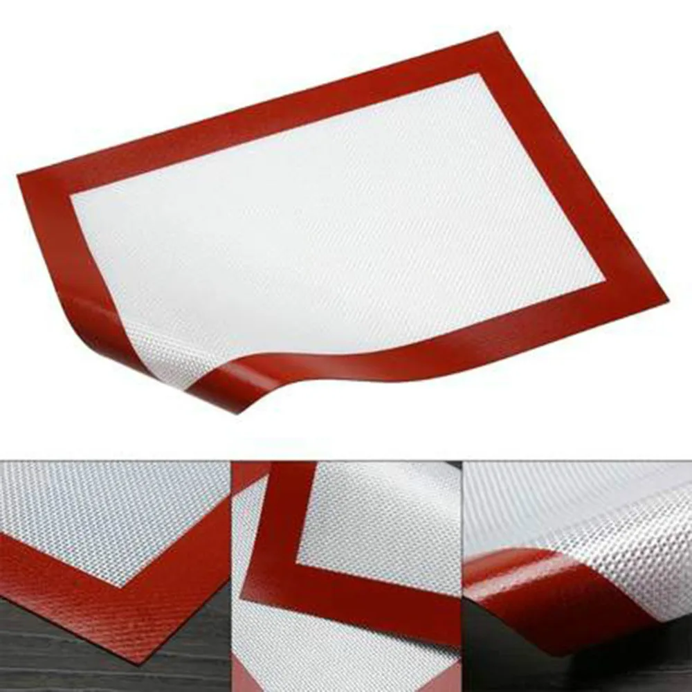 Green Edge/Red Edge Silicone Baking Mat Non Stick Pastry Oven Cake Baking Sheet Liner Pastry Tools For Kitchen