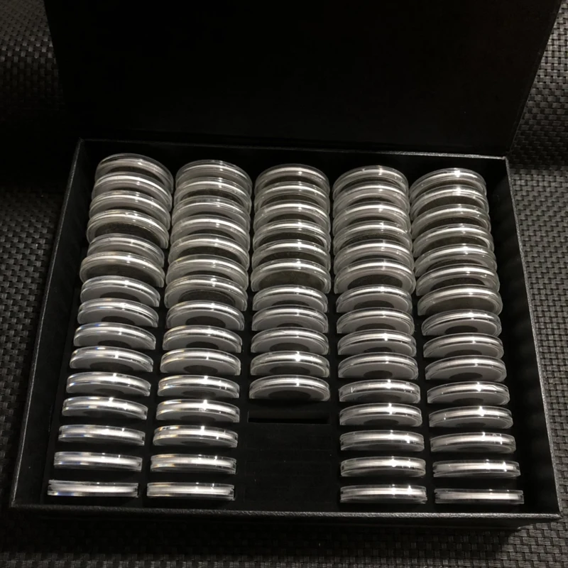 Collection of Chinese Hardcover Archaize Copper Silver Plated Silver Coins Jilin Province Silver Dollar 71pcs Full Set