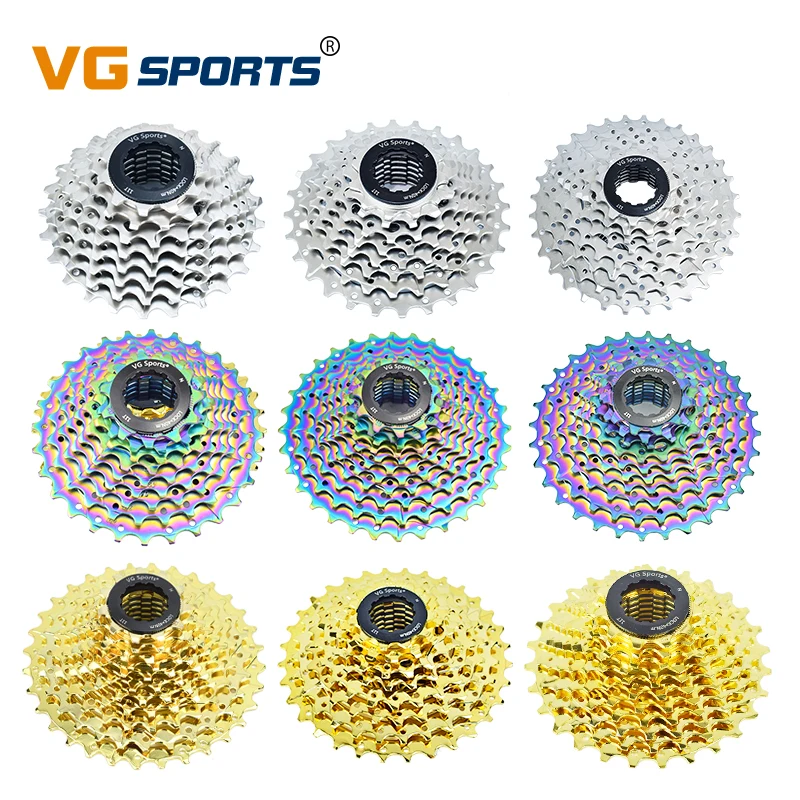 VG Sports 8 9 10 11 Speed Velocidade Bicycle Freewheel Road Bike Cassette Freewheel 11-/25T/28T/32T/36T Bike Sprocket Bike Parts