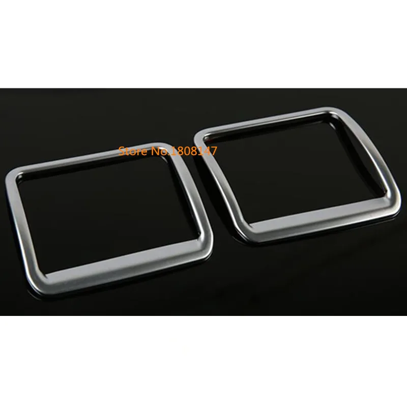 Car Garnish Cover Frame Trim ABS Front Air Conditioning Middle Outlet Vent 2pcs For Subaru Forester 2013 2014 2015 2016 2017