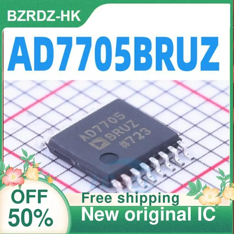 4PCS AD7705BRU AD7705BRUZ  TSSOP-16  New original IC