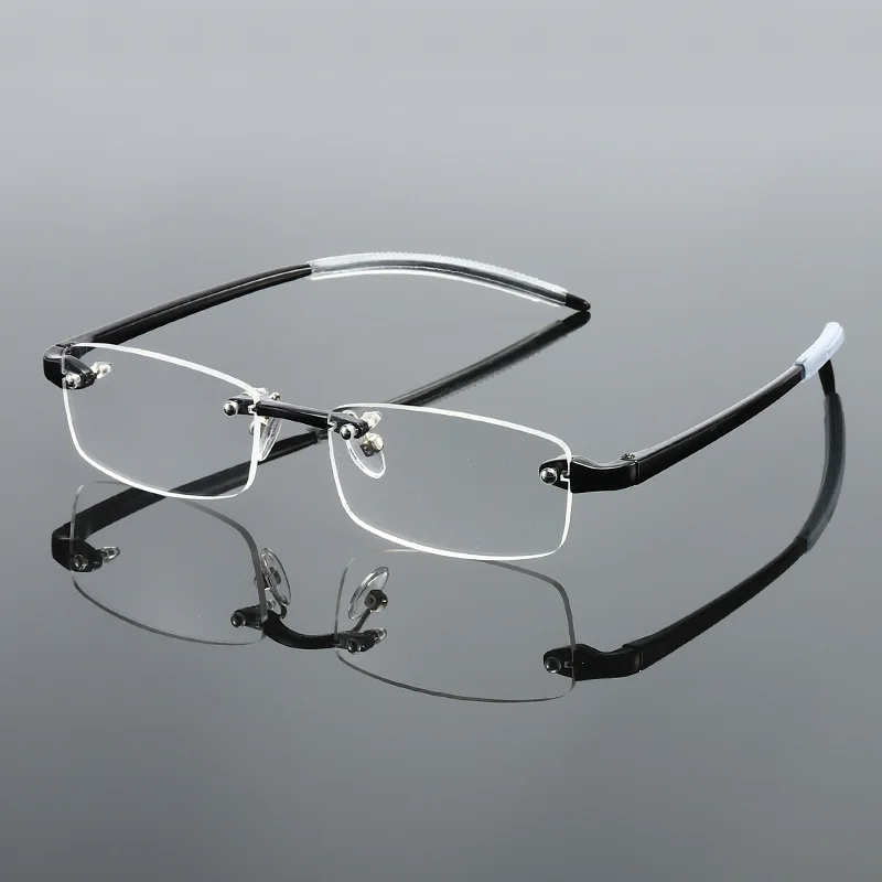 New Frameless Reading Glasses For Men Women Unisex Fashion Cutting Hyperopia Eyeglasses Diopter +1.0 To 3.0 Presbyopia Eyewear