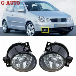 Car Front Fog Lights Halogen Fog Lamps For Volkswagen POLO 9N / MK4 2001 2002 2003 2004 H3 12V 55W Driving Fog Lamp Assembly