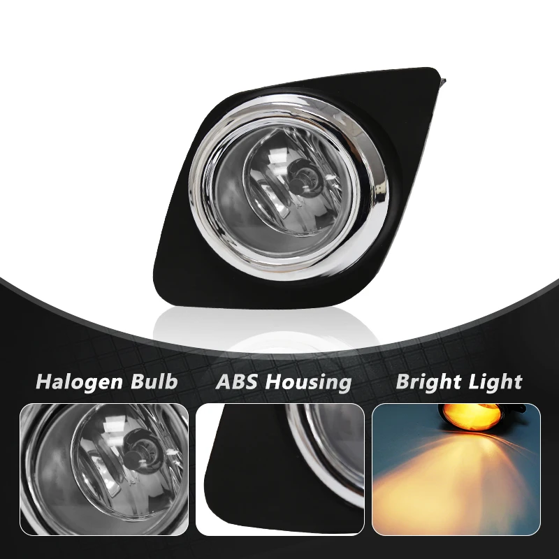 Fog Light For Toyota RAV4 2009 2010 2011 2012 Led Daytime Running Lamp Daylight DRL Wateproof Wires Switch Button view 3