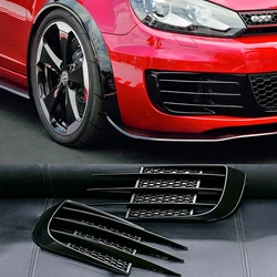 Tampa dianteira das luzes de nevoeiro do carro, 2008-2013, Volkswagen VW Golf 6, MK6, GTI, R R20, lâmpada de nevoeiro, moldura do capô, lâmpadas, sombra