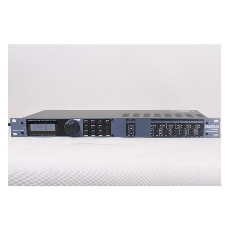 عالية الجودة DriveRack 260 المعالج الرقمي 3 ميكروفون في 6 خارج المهنية نظام الصوت معدات فعالة البرمجيات إلى الكمبيوتر
