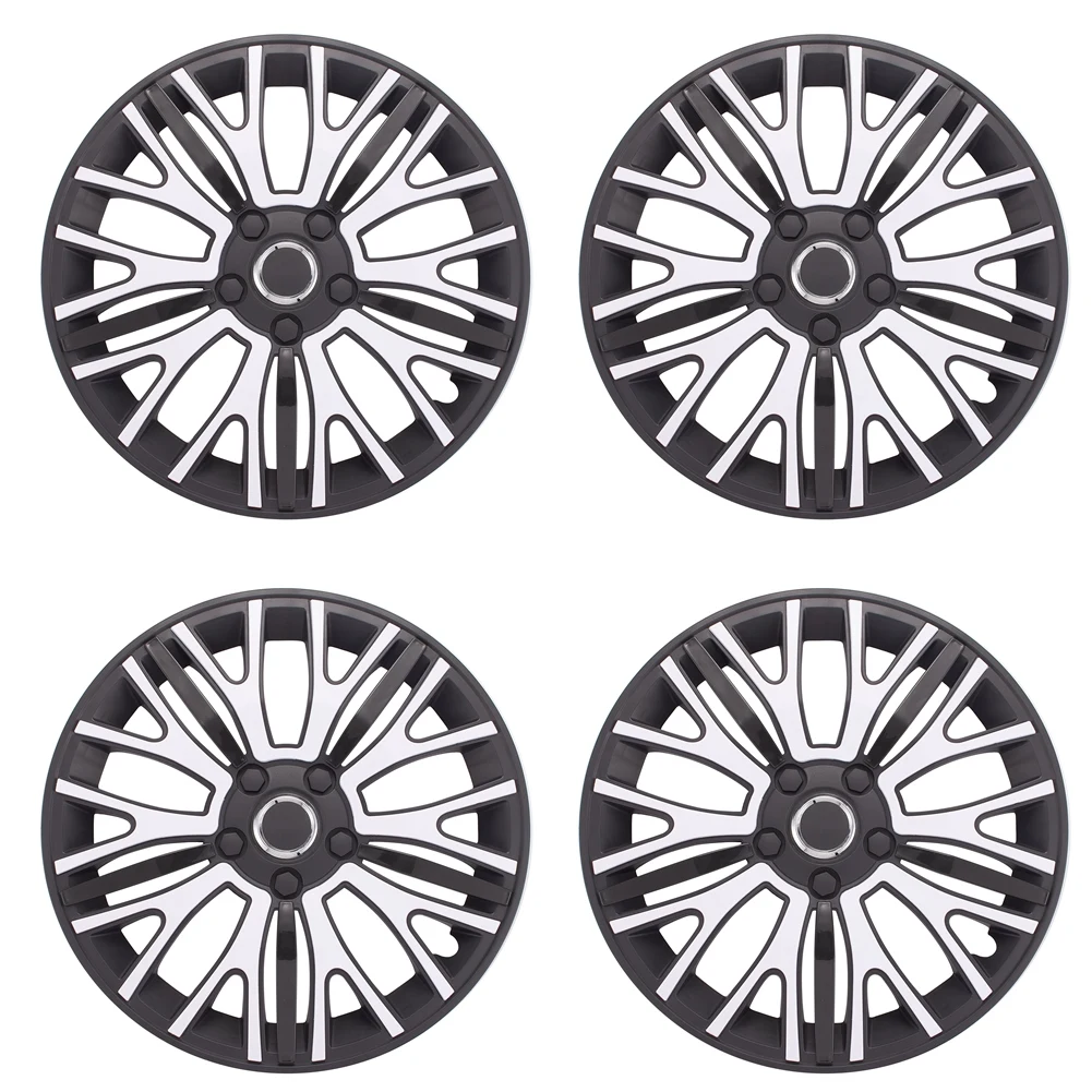 4Pcs 15 Inch Car Vehicle Wheel Rim Skin Cover Hubcap R15 Rim Center Cover