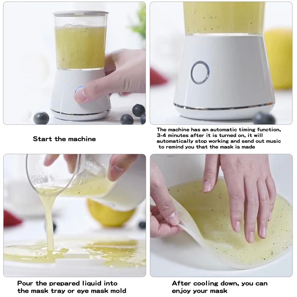 Mini Machine à masque Facial automatique DIY, outils de soins de la peau, SPA, maison, collagène naturel, fruits, fabricant