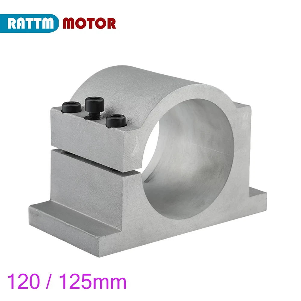 120mm / 125mm Diameter Cast Aluminium spindle bracket clamp fixture holder mount For 4.5kw / 5.5kw Spindle CNC accessories