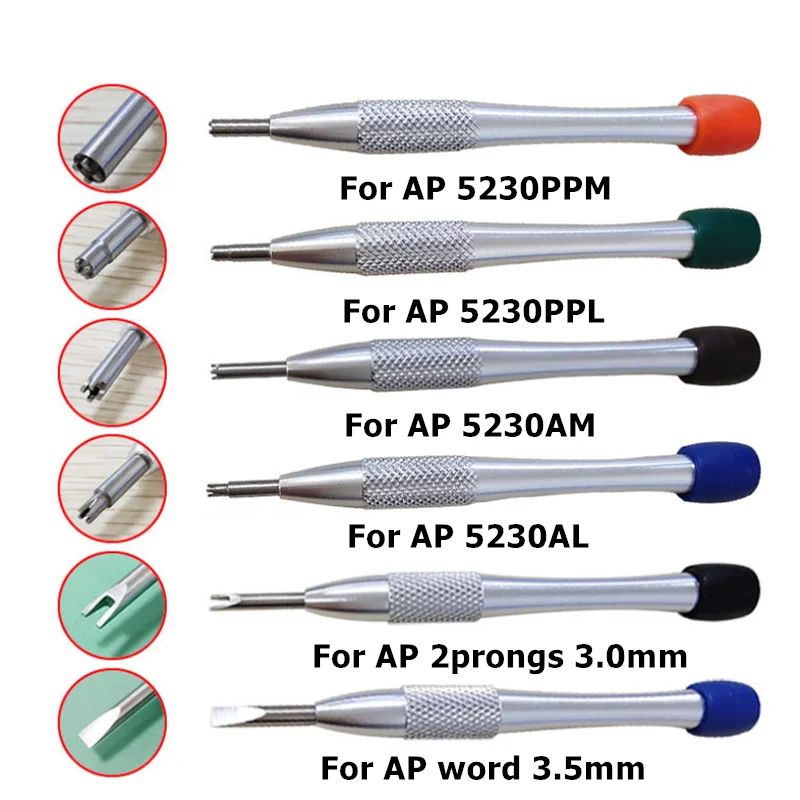 For AP Watch 5230 PPM 3.5MM 2Prong 3.0mm AP-5230M 5230AL5230PPL Special Screwdriver Watch Repair Tools Kits Watches Accessories