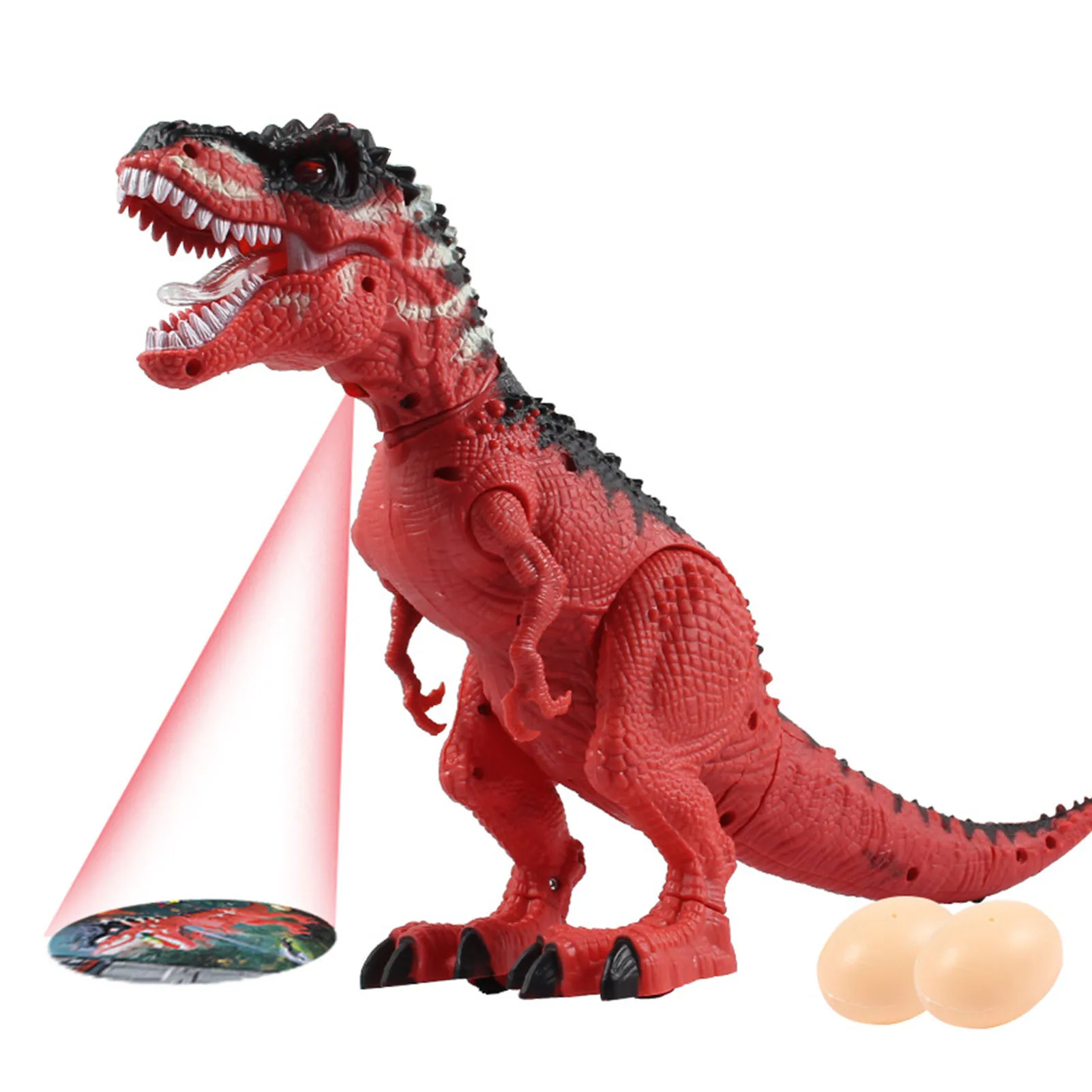 Electronic Simulation Dinosaur Toy Realistic T Rex Walking Figure With Lights Sound Model Toys for Children Christmas Gift Toys