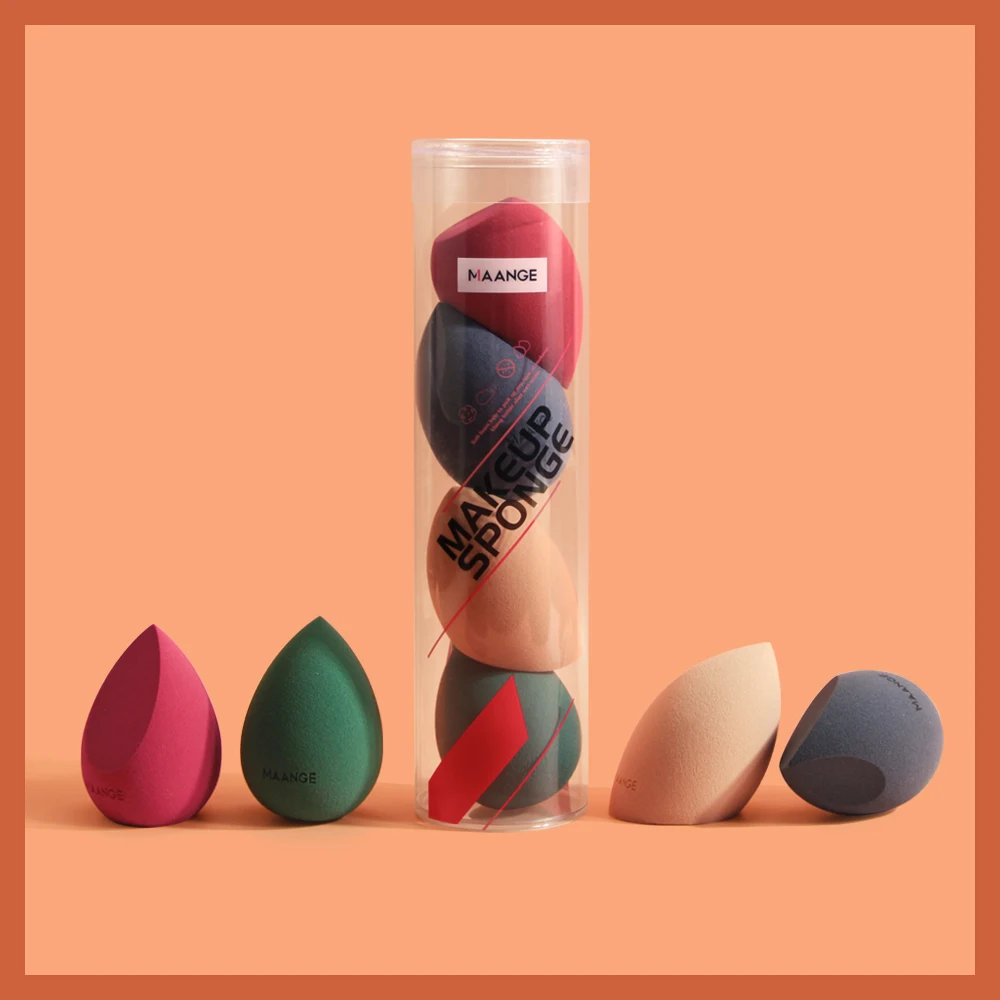 MAANGE 4/5PCS 미니 메이크업 스폰지 습식 더 커지는 BB 크림, 화장품 퍼프 파운데이션 컨실러 파우더 퍼프 뷰티 메이크업 도구
