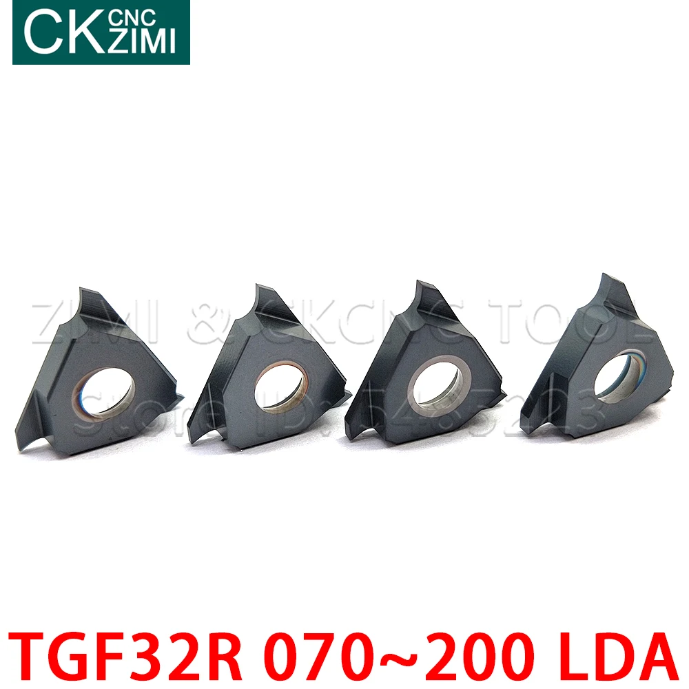 TGF32R 070 LDA 080 LDA 120 LDA 140 LDA 160 LDA 200 LDA hartmetall flach nut einsatz Interne Grooving Tools für edelstahl