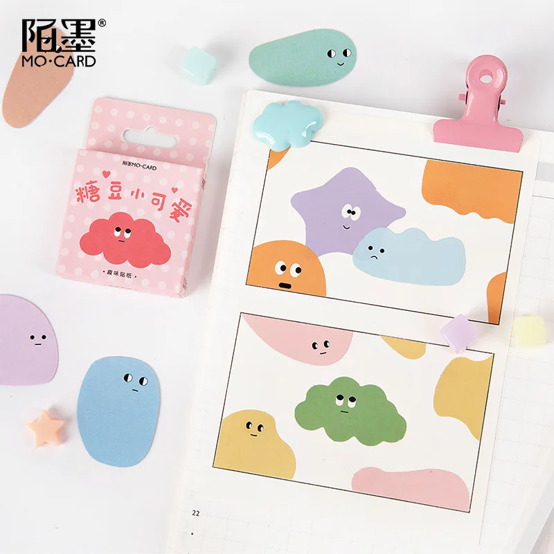 46pcs/lot Kawaii Jelly beans Journal Decorative Stickers Scrapbooking Stick Label Diary Stationery Album cute box Sticker