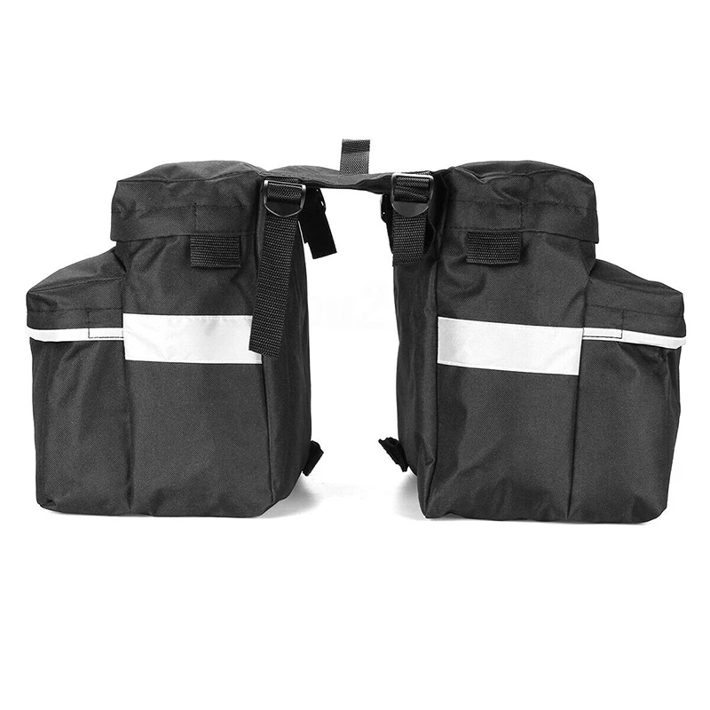 

Black Bicycle Motorbike Detachable Backseat Saddle Bag Trunk LuggageMotorcycle Saddlebag Rear Seat Backpack Bags