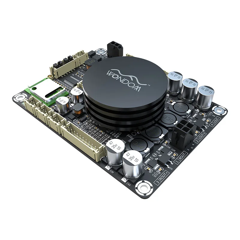 WONDOM 2x50 W 4Ω فئة D مضخم الصوت مجلس ستيريو أمبير وحدة ث بلوتوث Ver5.0 & DSP - JAB2v2 للمنزل المتكلم DIY