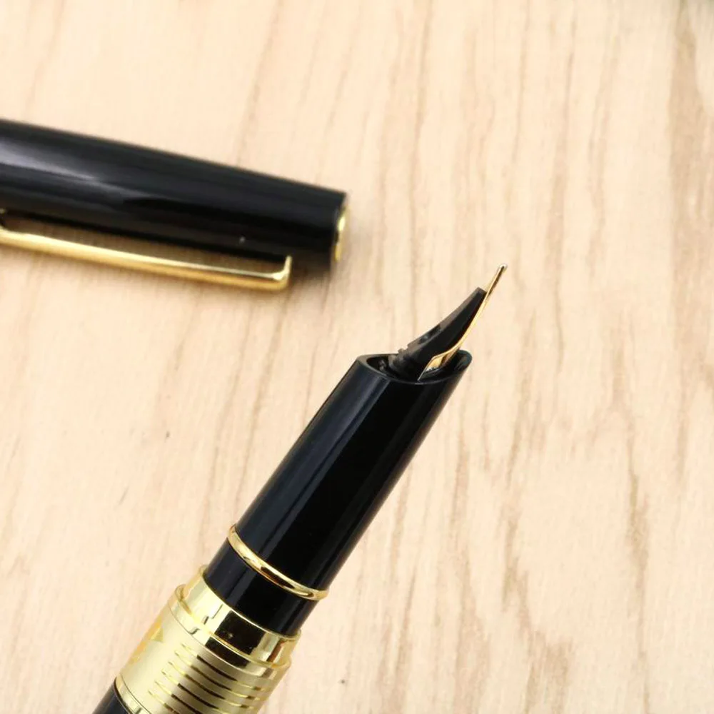 luxury brand HERO Ceramic Retro Fountain Pen GOLDEN BLACK Vintage Style ink pen Stationery Office school supplies