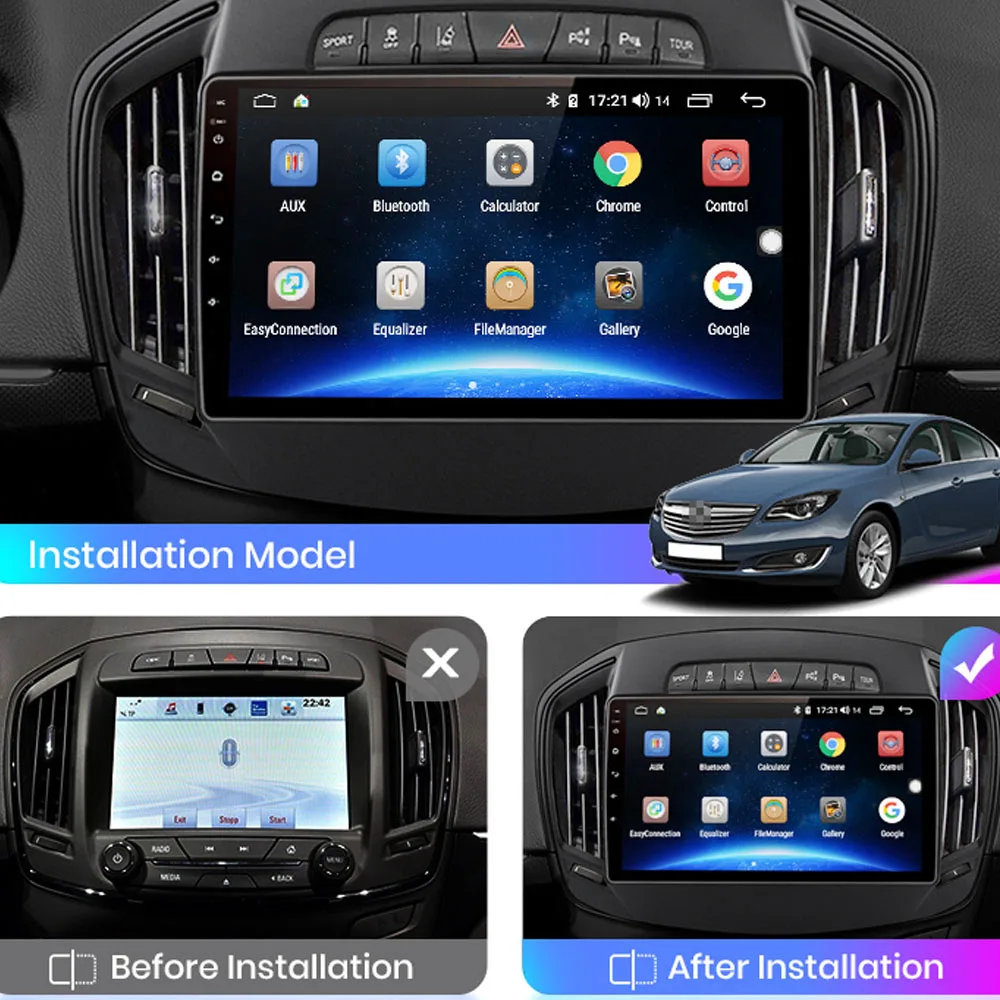 Runningnav For Buick Regal For Opel Insignia 2014 2015 2016 Android Car Radio Multimedia Video Player Navigation GPS