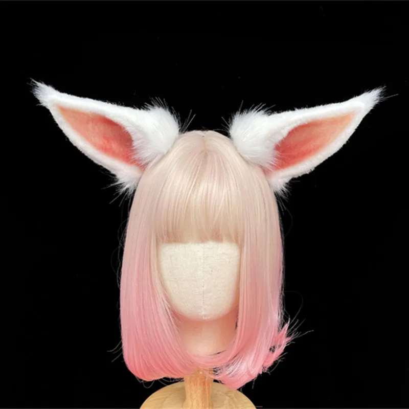 

Custom Shtola Cos Cat Ear Wolf Ear Fox Ear KC Simulated Animal Ear Cosplay Halloween Props Game Character Cos Props