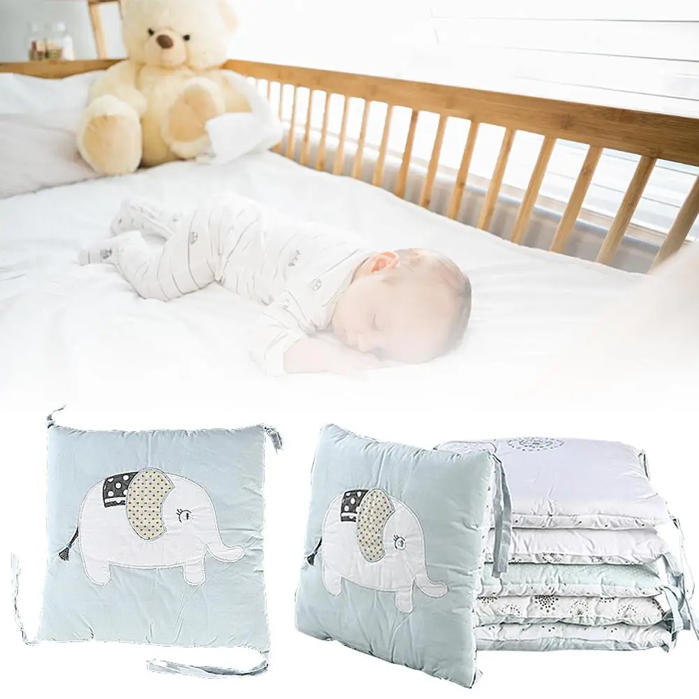 6Pcs/Lot Baby Bed Protector Crib Bumper Pads Baby Bed Bumper In The Crib Cot Bumper Safety Cotton Blend Baby Bedding Set