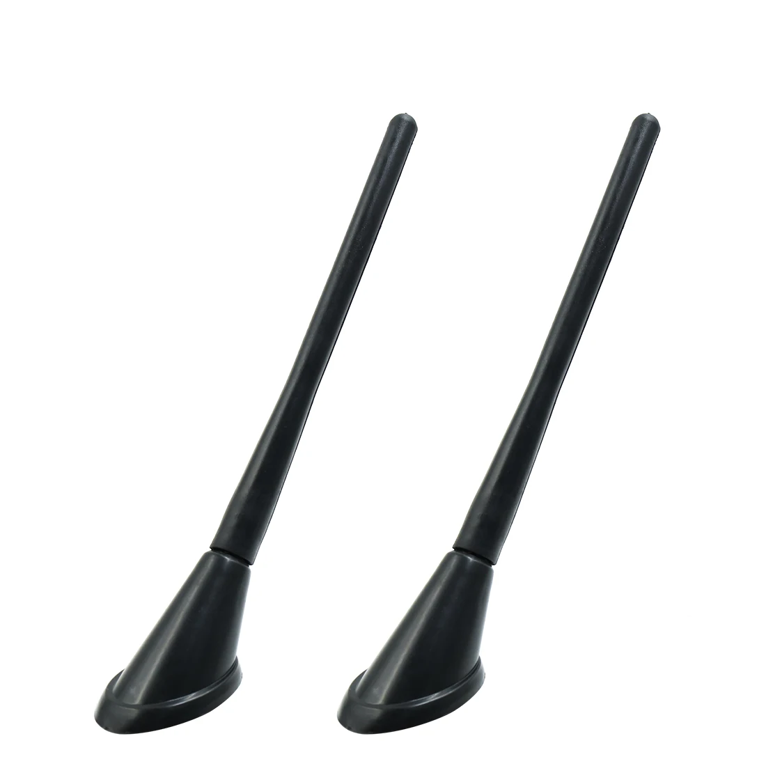 X Autohaux Car Roof Antenna Decoration 2pcs Black Self-adhesive Base AM/FM External Decorative Antenna Aerial for Car Auto