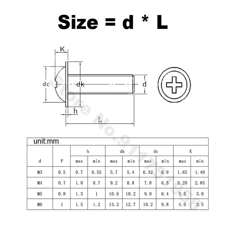 5/50 pz acciaio inossidabile nero croce incasso Phillips Pan Truss testa con rondella imbottita collare vite bullone PWM M2 M2.5 M3 M4 M5 M6
