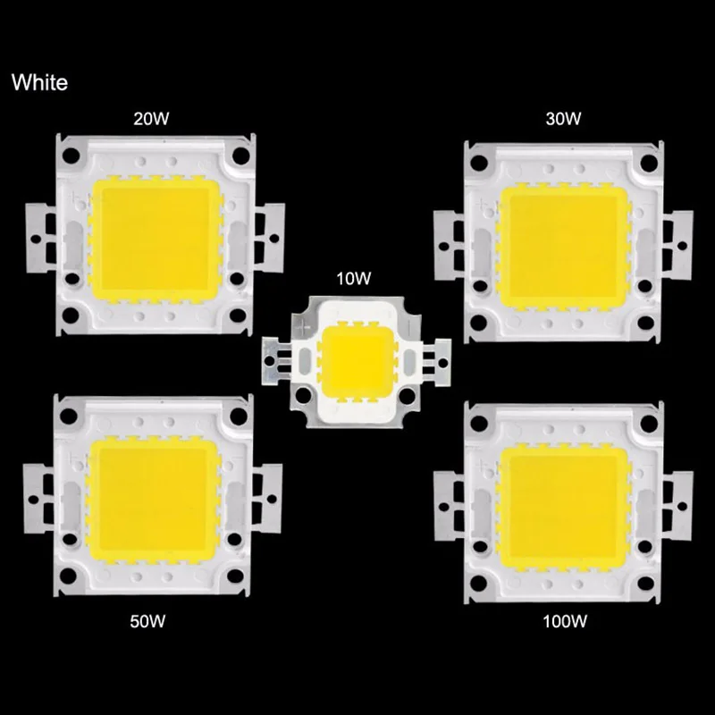 

LED floodlight integrated chip power 20W 30W 50W 100W white 10W warm Baiji Cheng light sign lights advertising lights