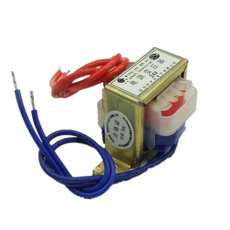 EI28-1W силовой трансформатор 1W 220V to 24V 40ma AC24V AC изоляционный маленький трансформатор