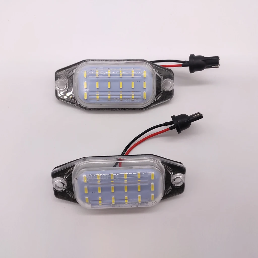 2Pcs Error Free White LED License Plate Light Number Plate Lamp For Toyota Land Cruiser Prado 2010 2011 2012 2013 2014 2015 2016