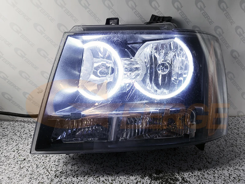 Dla Chevrolet Avalanche Suburban Tahoe 2007-2014 Ultra Bright Cob Led Angel Eyes Kit Halo Rings Akcesoria samochodowe