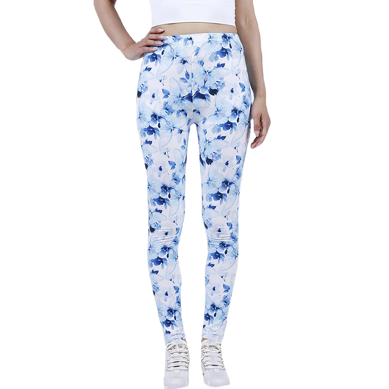 INDJXND-mallas elásticas con estampado para mujer, Leggings ajustados de cintura alta, de realce, para entrenamiento