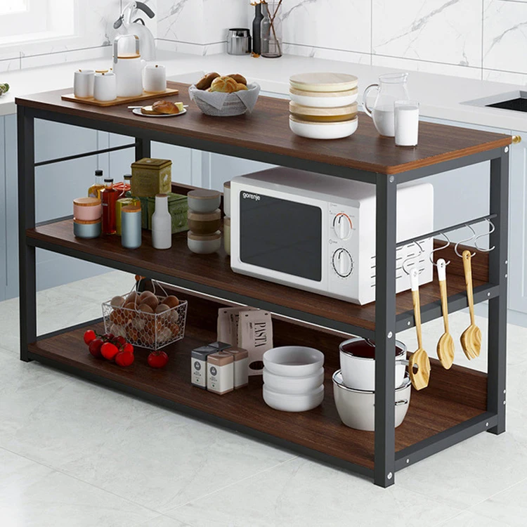 

Floor Multi-layer Microwave Shelf Household Seasoning Pots Dishes Bowl Rack Cupboard Kitchen Storage Organizer