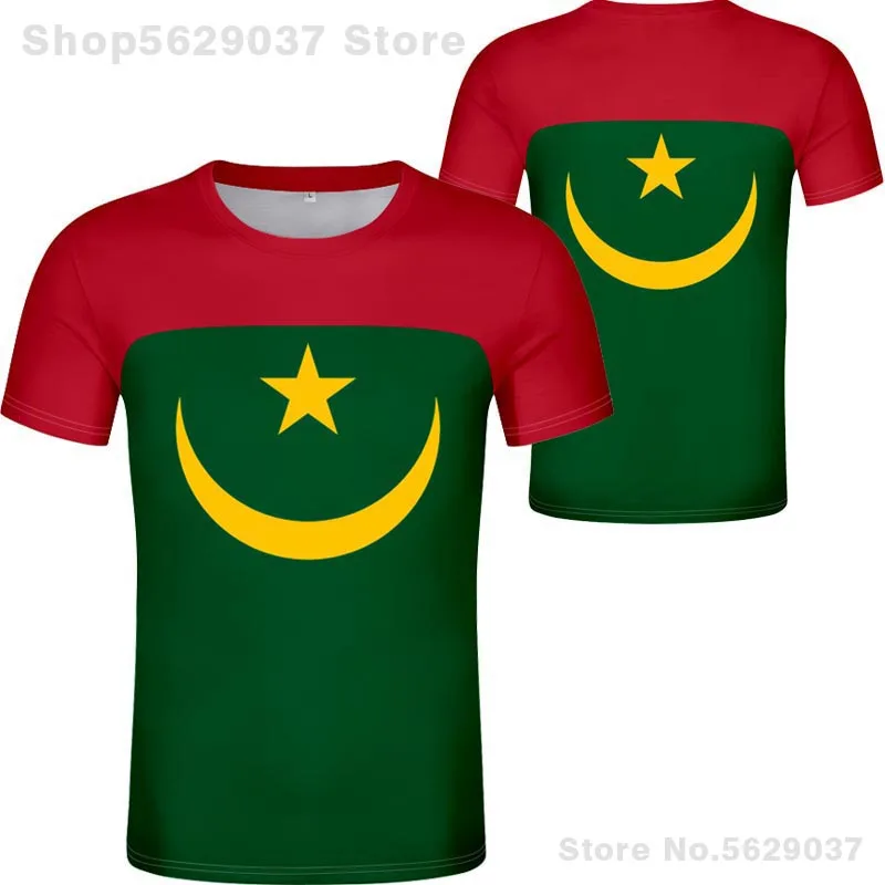 Mauritania T Shirt Logo Free Custom Name Number Mrt T-Shirt Nation Flag Mr Islamic Arabic Country Arab Print Photo Text Clothing