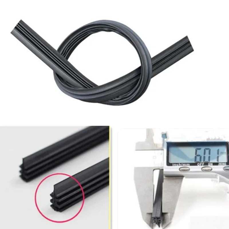 2PC Car Windscreen wipers blade Insert Rubber strip Refill for Volvo S40 S60 S80 S90 V40 V60 V70 V90 XC60 XC70 XC90