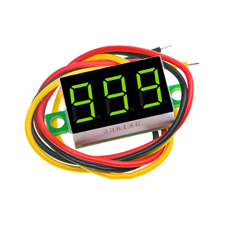 0,28/0,36 zoll DC LED Digital Voltmeter 0-100V Spannung Meter Auto Auto Mobile Power Spannung Tester detektor 12V Rot Grün Blau