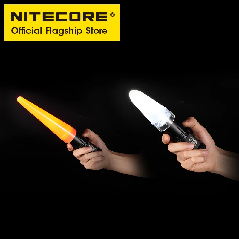 NITECORE 25.4mm Flashlight Filter Red Blue Green,Diffuser Traffic Wand NFR25 NFB25 NFG25 NFD25 for P10I P10ix EC23 MH12S MH12 V2