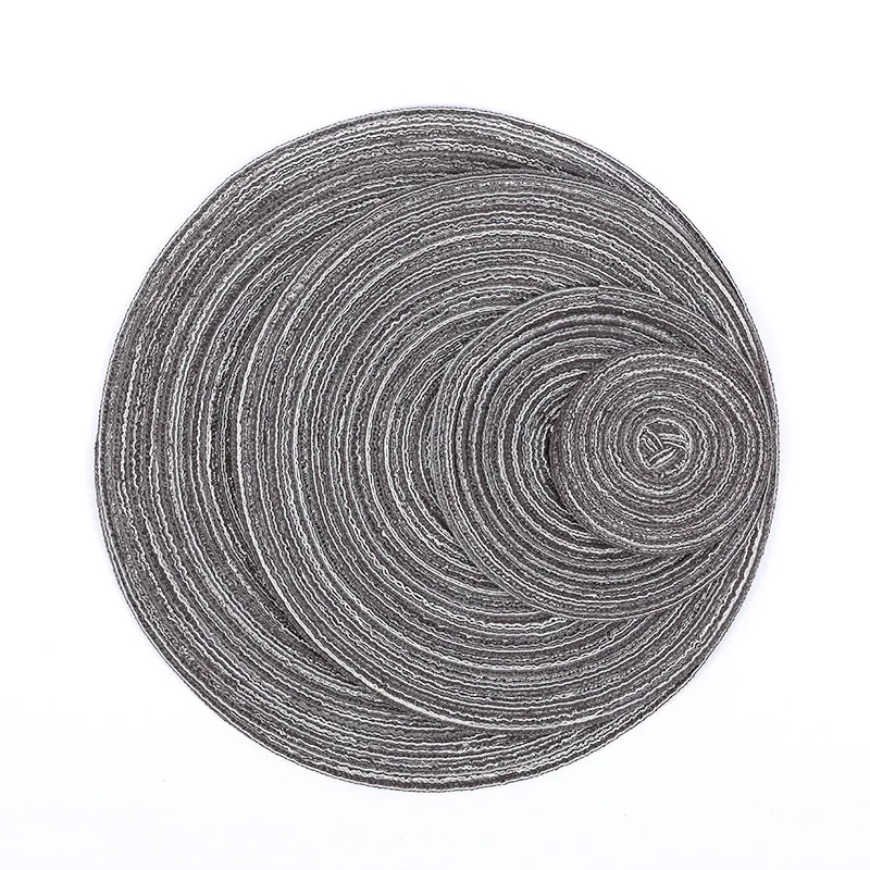 1pc Weave Non-slip Placemat Cotton Dining Table Mat Coffee Hot Pads Heat Resistant Placemat for Home Christmas Wedding Decor