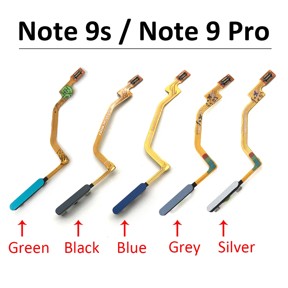 Nowy przycisk Home czytnik linii papilarnych Touch ID Flex Cable Ribbon dla Xiaomi Redmi Note 9 9s 10 10s Pro 5G