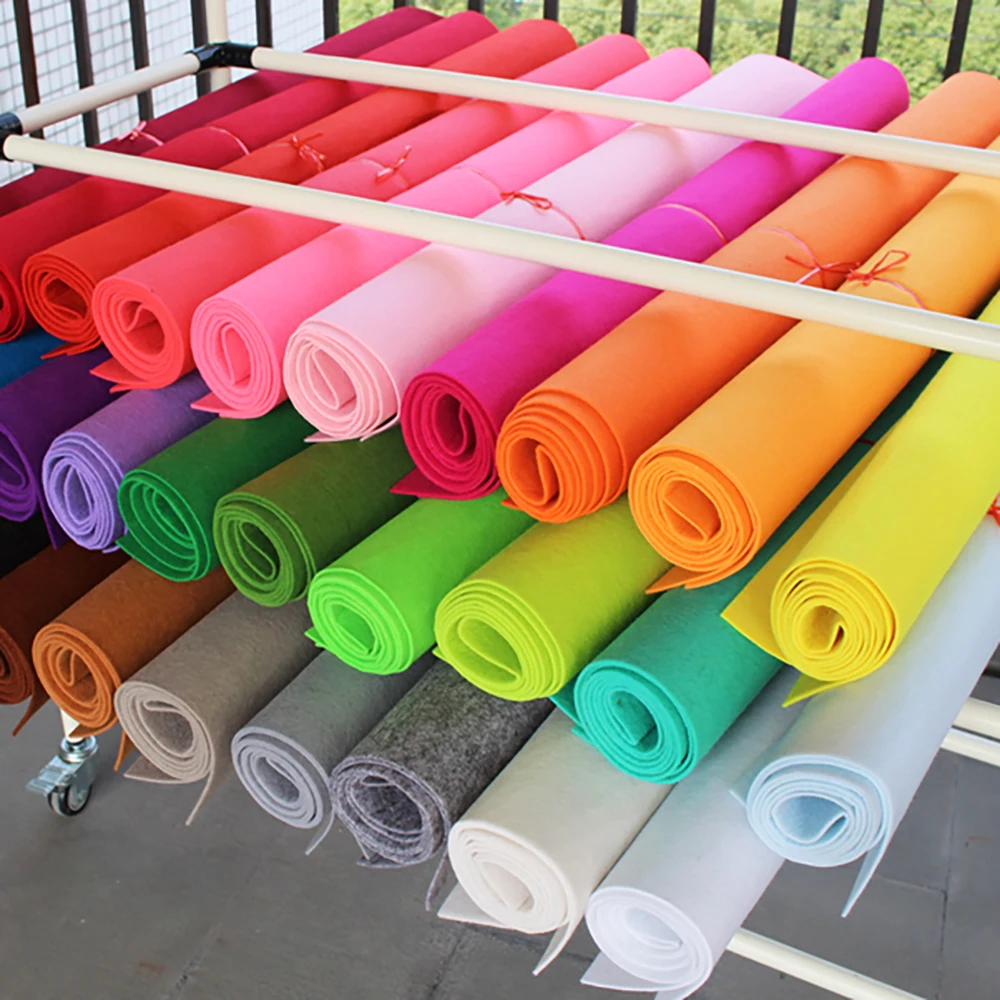 Chainho,Polyester Non Woven Felt Fabric,3mm Thick Cloth For DIY Sewing,Dolls,Crafts,Home Decoration Material,30x90cm/piece