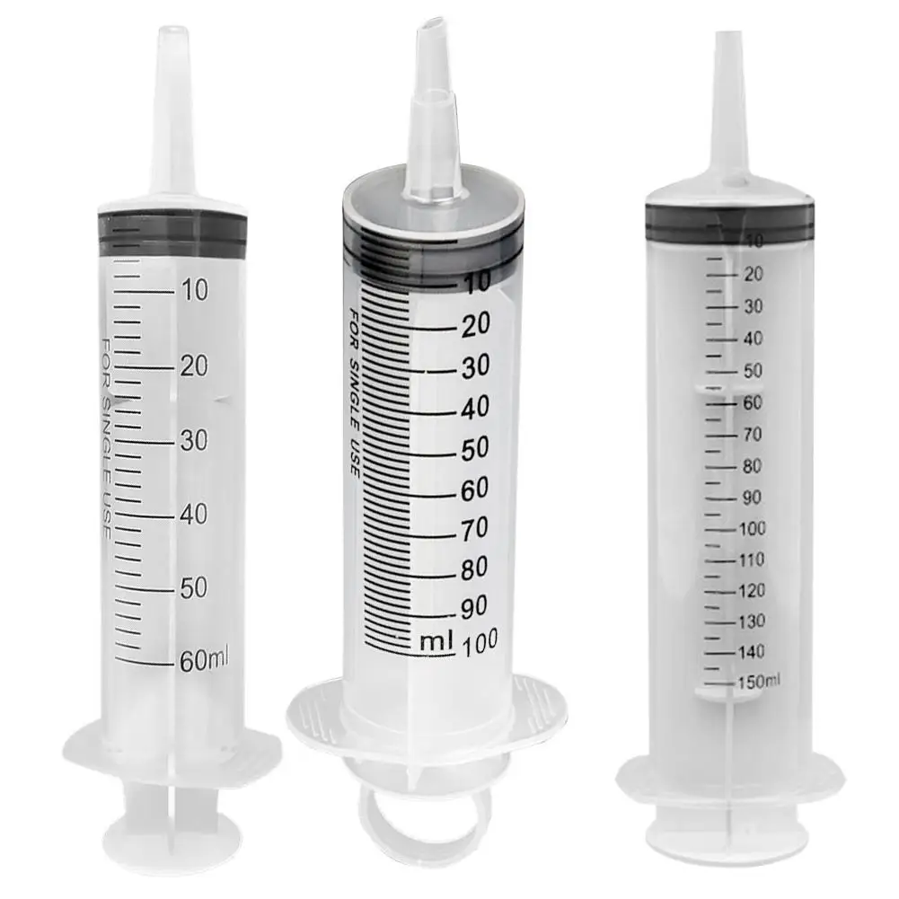 60/100/150 ML Reusable BBQ Meat Syringe Marinade Injector Poultry Chicken Flavor Syringe Health Measuring Feeding Tools