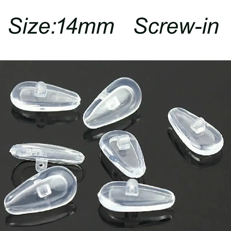 100pcs 14mm Quality Silicone Air Chamber Glasses Nose Pad