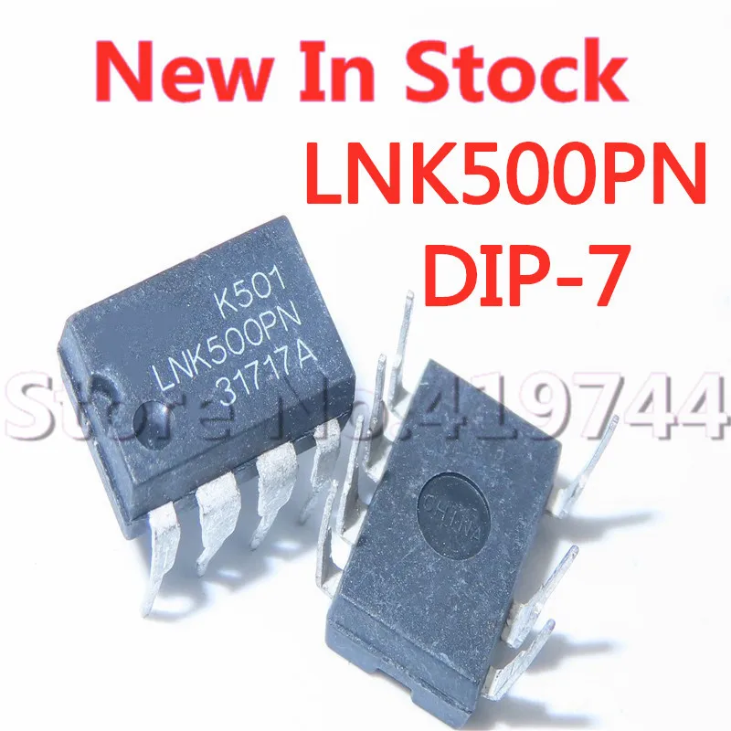 5PCS/LOT 100% Quality LNK500PN LNK500 LNK500P DIP-7 power management chip In Stock New Original