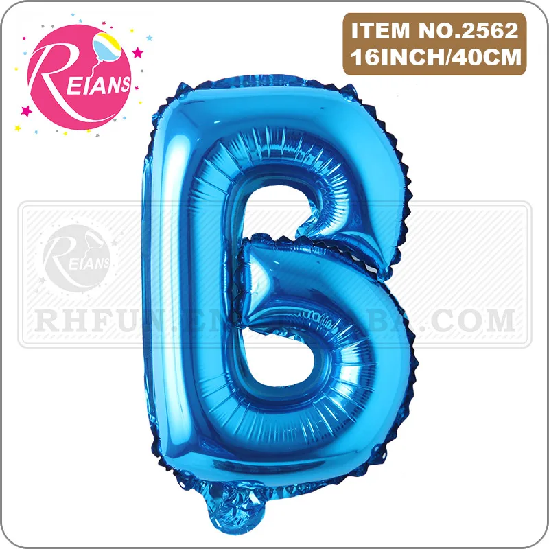 16 Inch Blue Alphabet Letters number Foil Balloon Happy Birthday Balloons Letter Birthday Party Decorations Kids Balloon banner