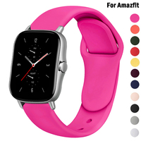 20mm/22mm band For Amazfit GTS 4 3 2 2e strap GTS2 Mini GTR 47mm GTR2/2e silicone belt Bracelet correa Amazfit bip/pace strap