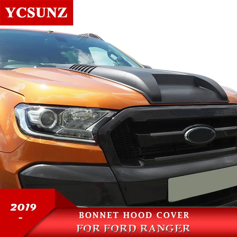 Bonnet Scoop Hood For Ford Ranger T7 2019 Wildtrack For Ford Endeavour Everest 2016 2017 2018 2019 2020 2021 accessories