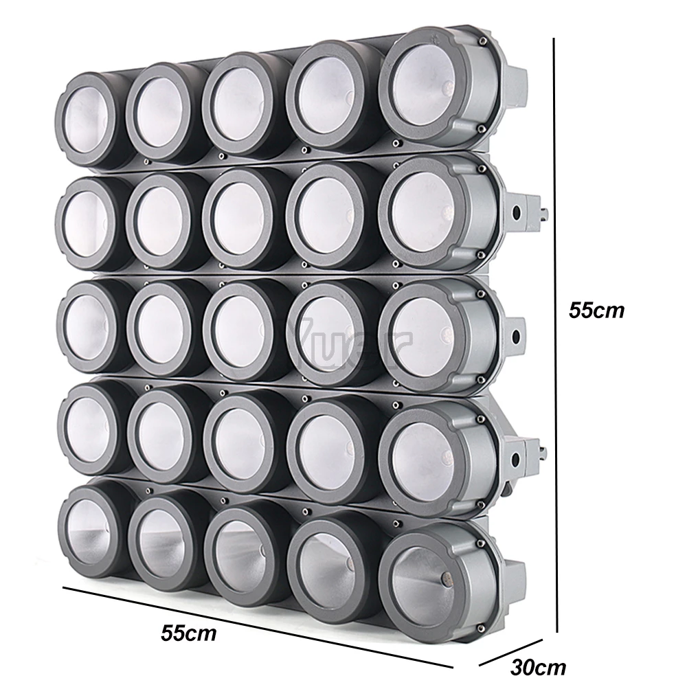 Outdoor Audience Background Stage Light Waterproof 25x30W LED RGBA 4IN1 Bar Waterproof LED Matrix Light Stage Effect Blinder