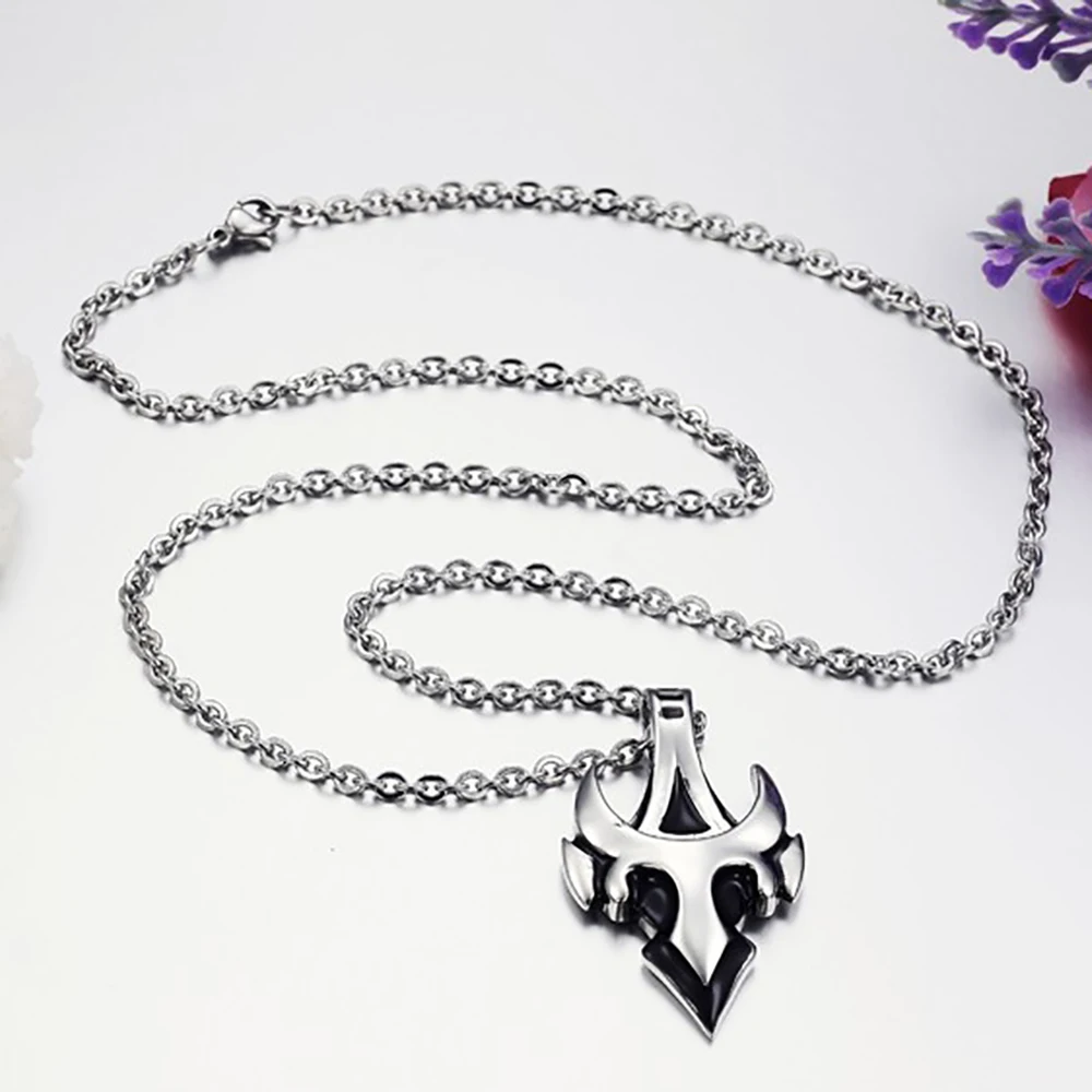 Stainless Steel Punk Rock Arrow Tauren Shape Pendant Necklace For Men Women with Chain