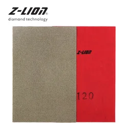 Z-LEAP 120*180 Mm Schuurpapier Droog Nat Diamond Electroplated Hand Polijsten Pad Glas Graniet Marmer Beton Schurende Schuren Tool